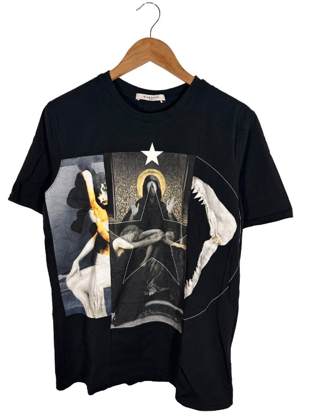 Givenchy Madonna Shark Jaw Split T-Shirt